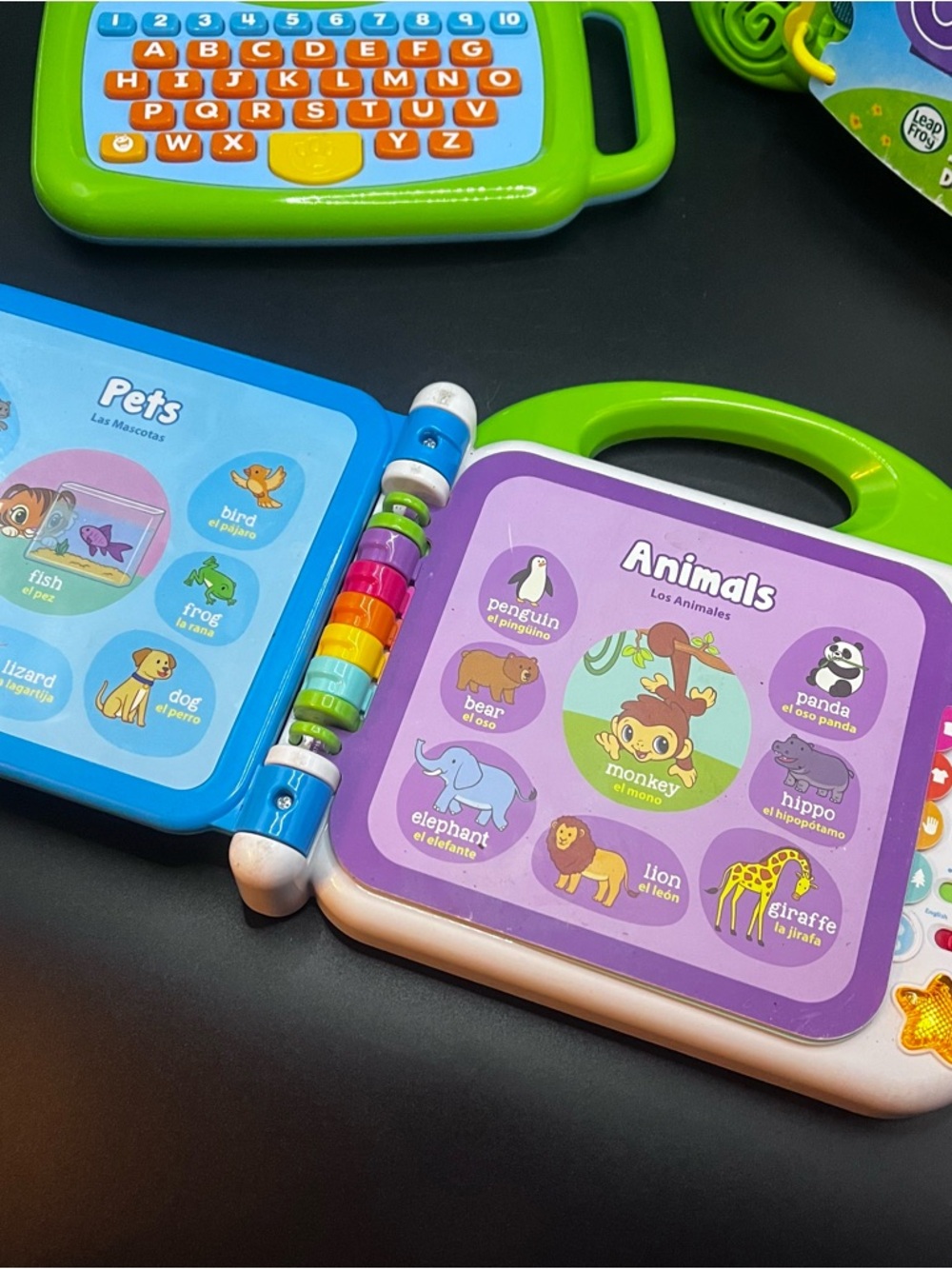 Leap Frog Bundle of 3 Electronic Learning Toys Toddler Laptop Dino ABC Word Book - Picture 5 of 16